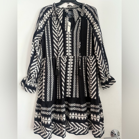 Maeve Anthropologie Dominique Tunic Boho Oversized Mini Dress Size Xs - Picture 2 of 6
